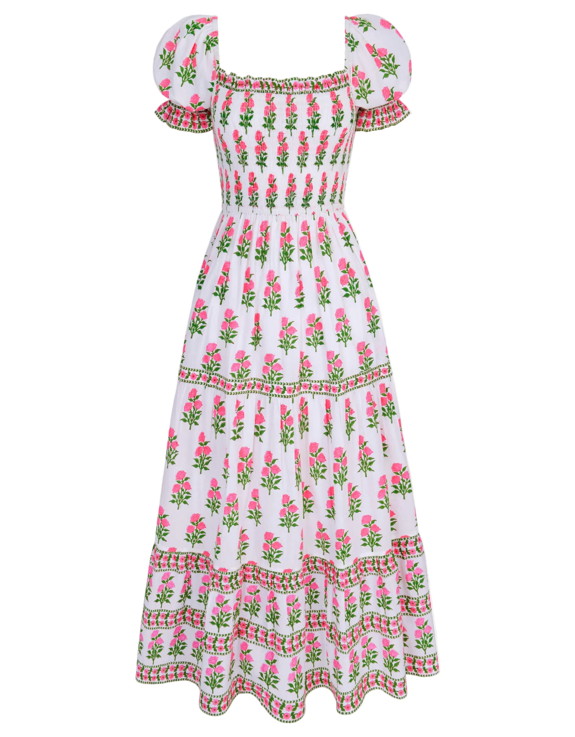 Pink City Prints Neon Buta Palermo Dress