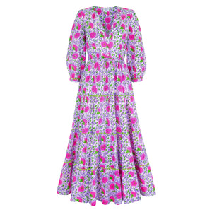 Pink City Prints Neon Camelia Sofia Dress