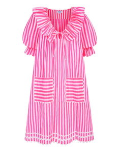Pink City Prints Neon Pink Stripe Ava Mini