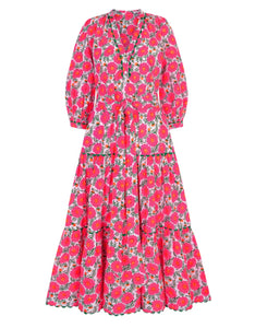 Pink City Prints Neon Poppy Marina Dress