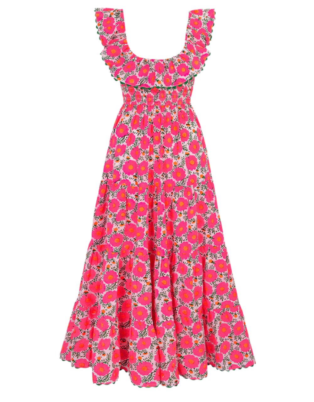 Pink City Prints Neon Poppy Susie Dress