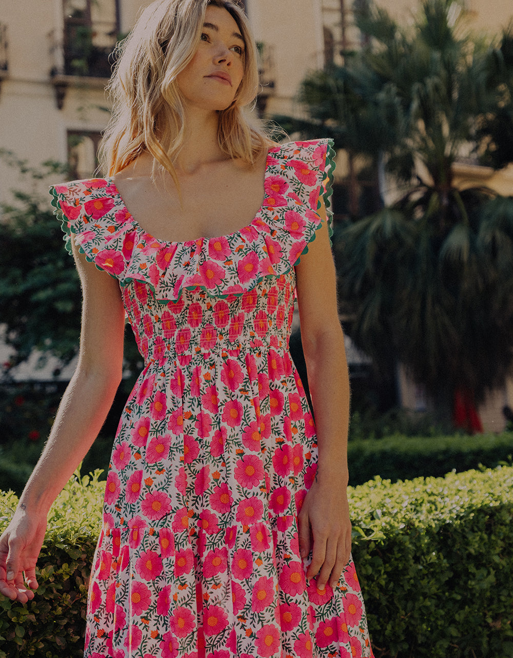 Pink City Prints Neon Poppy Susie Dress