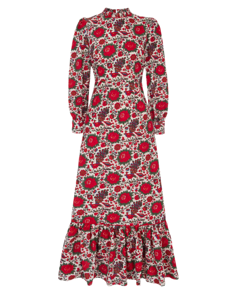 Pink City Prints Peony Bird Petworth Dress
