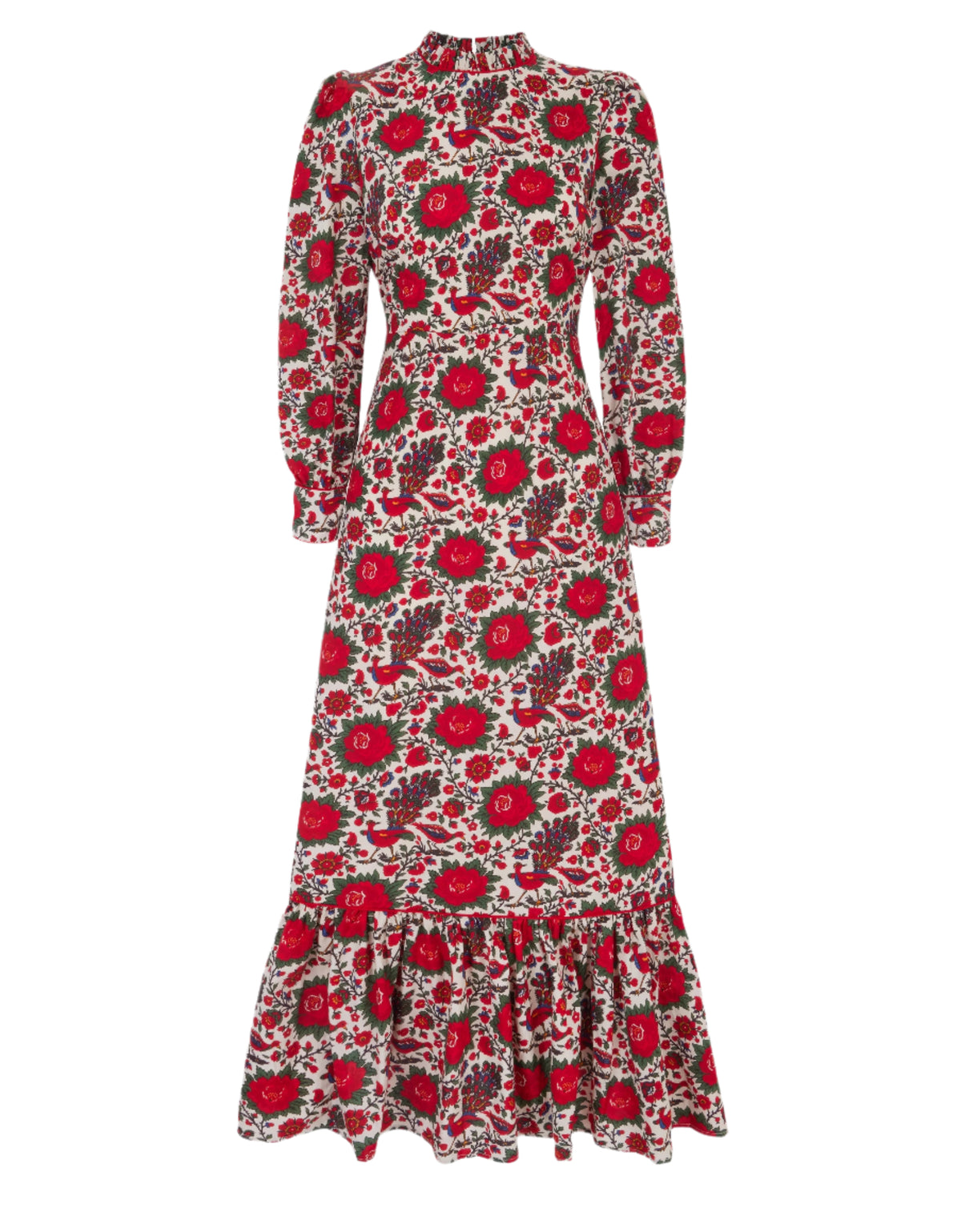 Pink City Prints Peony Bird Petworth Dress