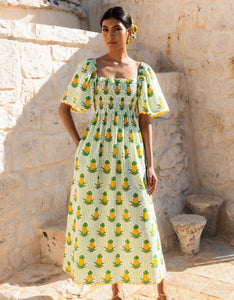 Pink City Prints Pineapple Stripe Lolita Dress