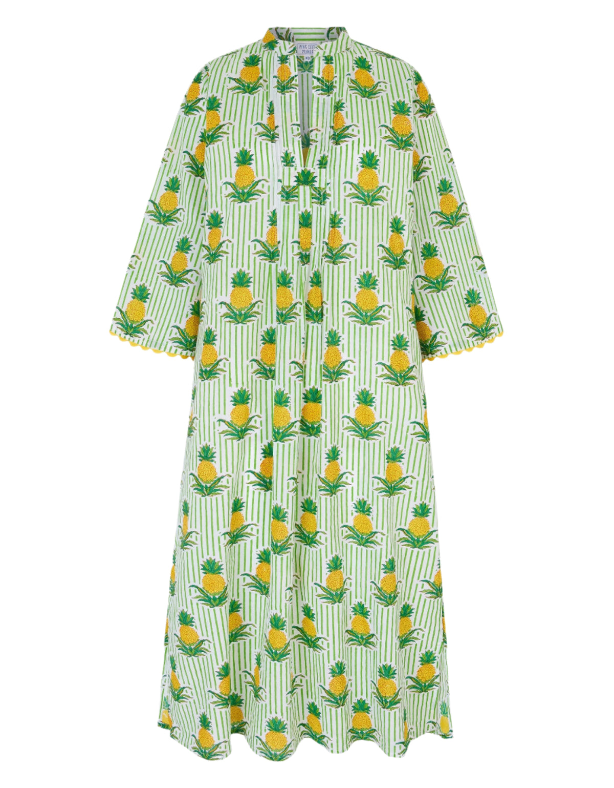 Pink City Prints Pineapple Stripe Thasos Kaftan