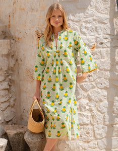 Pink City Prints Pineapple Stripe Thasos Kaftan