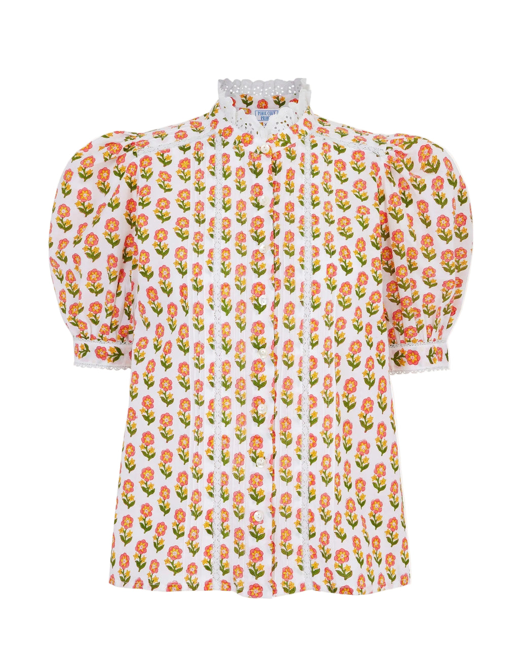 Pink City Prints Pink Floret Vera Blouse