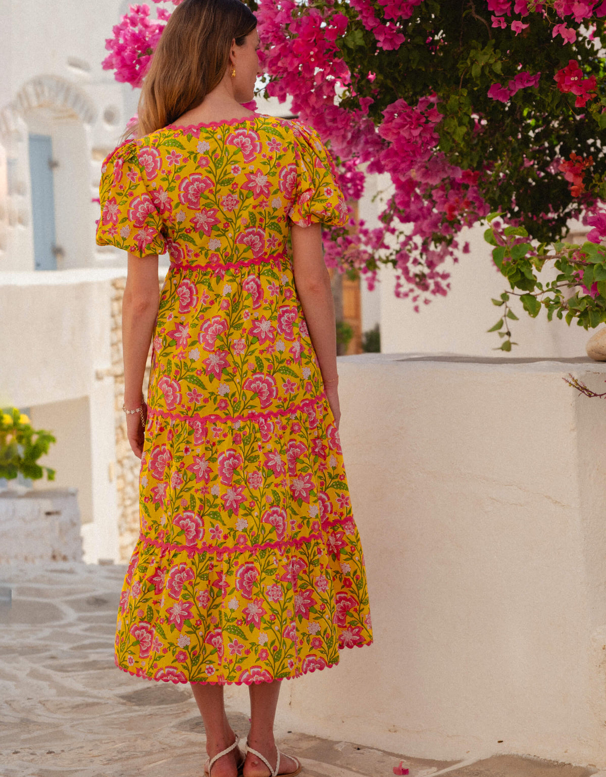 Pink City Prints Provencal Peony Jolie Dress