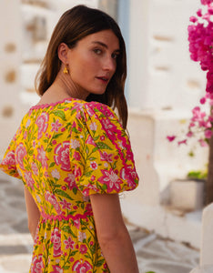 Pink City Prints Provencal Peony Jolie Dress