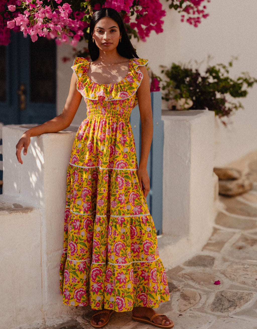Pink City Prints Provencal Peony Susie Dress
