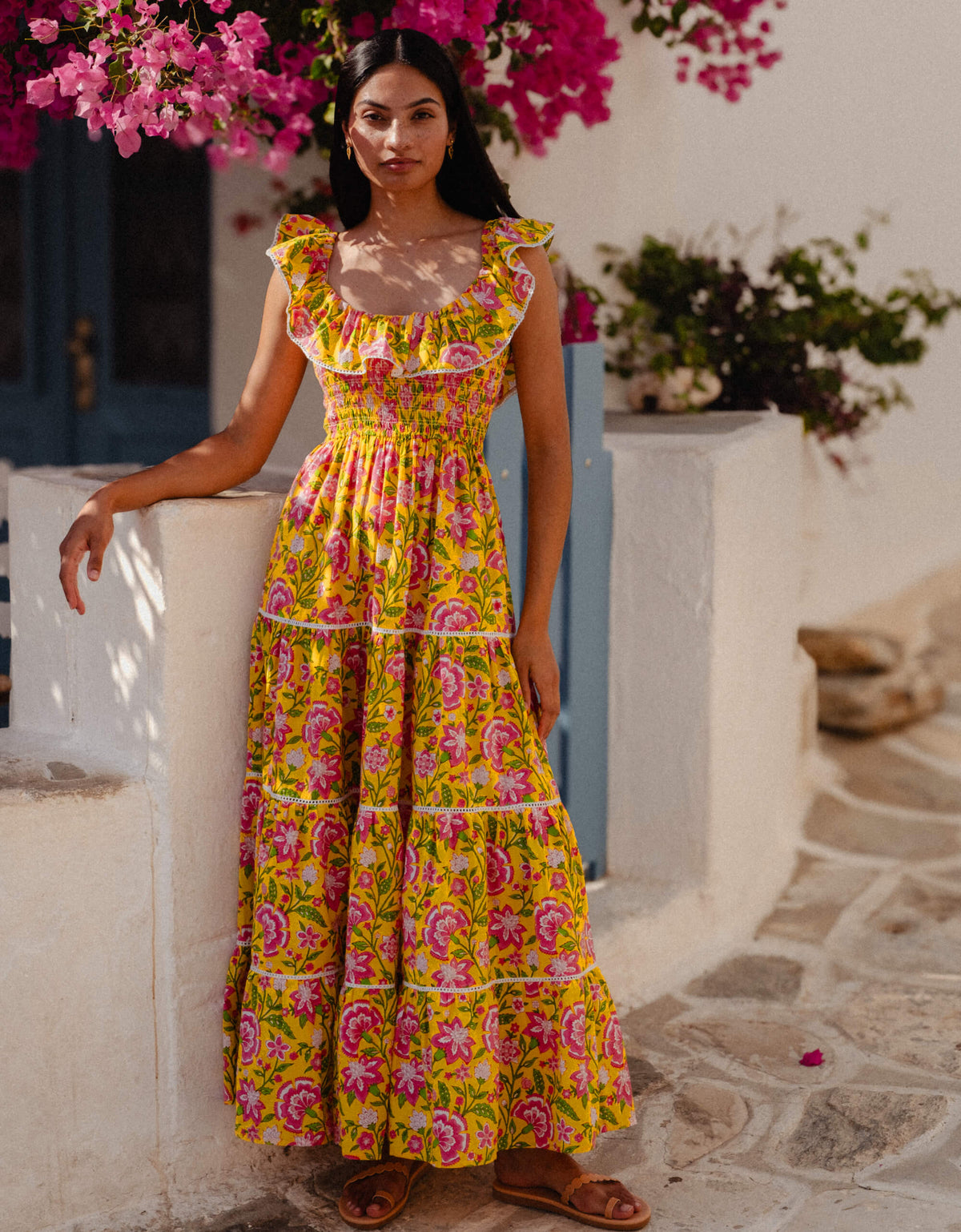 Pink City Prints Provencal Peony Susie Dress