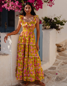 Pink City Prints Provencal Peony Susie Dress