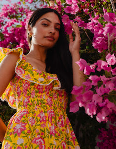 Pink City Prints Provencal Peony Susie Dress