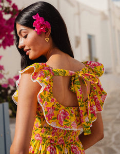 Pink City Prints Provencal Peony Susie Dress