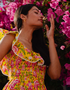 Pink City Prints Provencal Peony Susie Dress