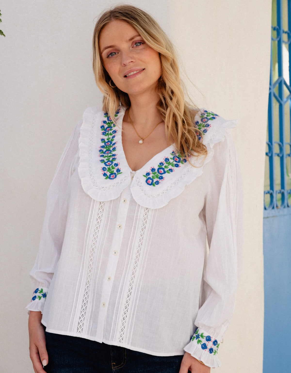 Pink City Prints Provencal Perfume Ava Top