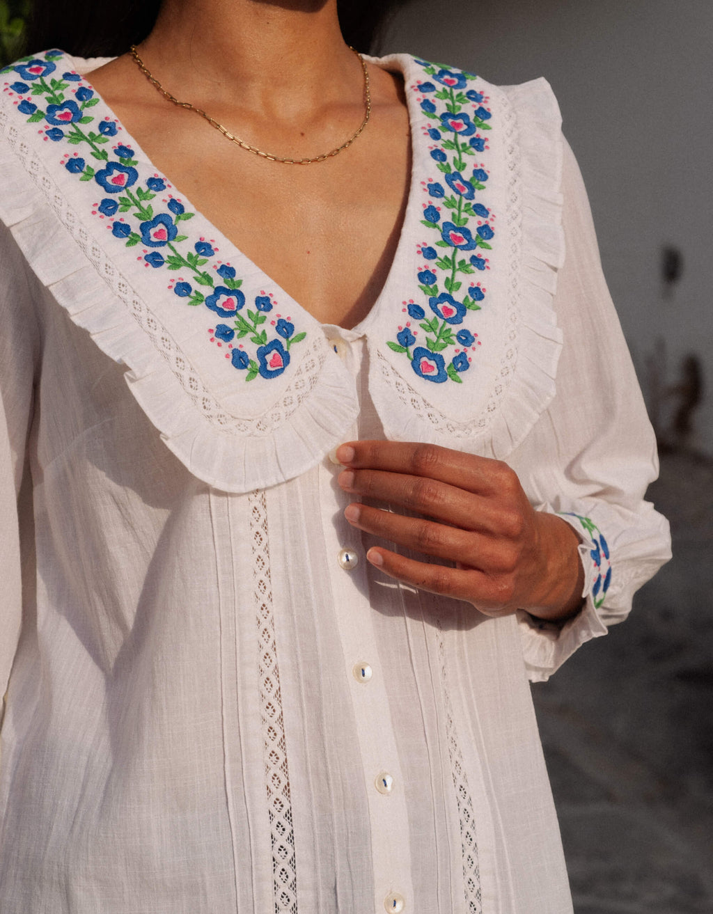 Pink City Prints Provencal Perfume Ava Top