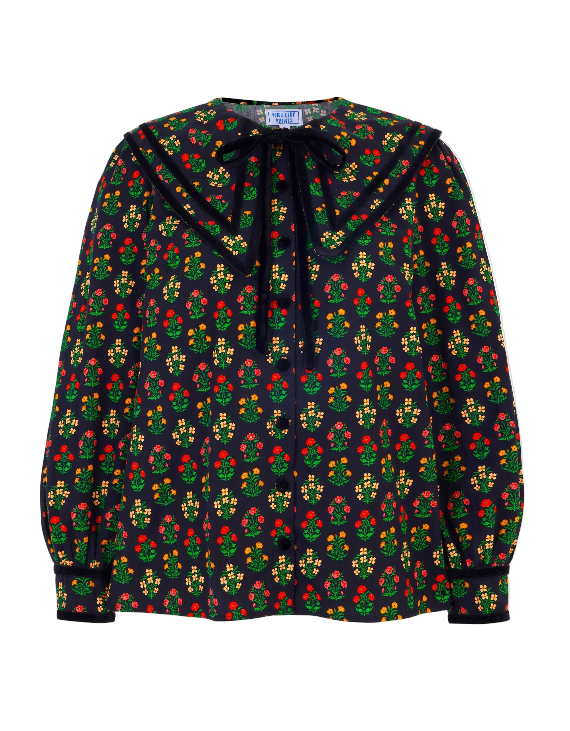 Pink City Prints Rose Buta Cleo Blouse