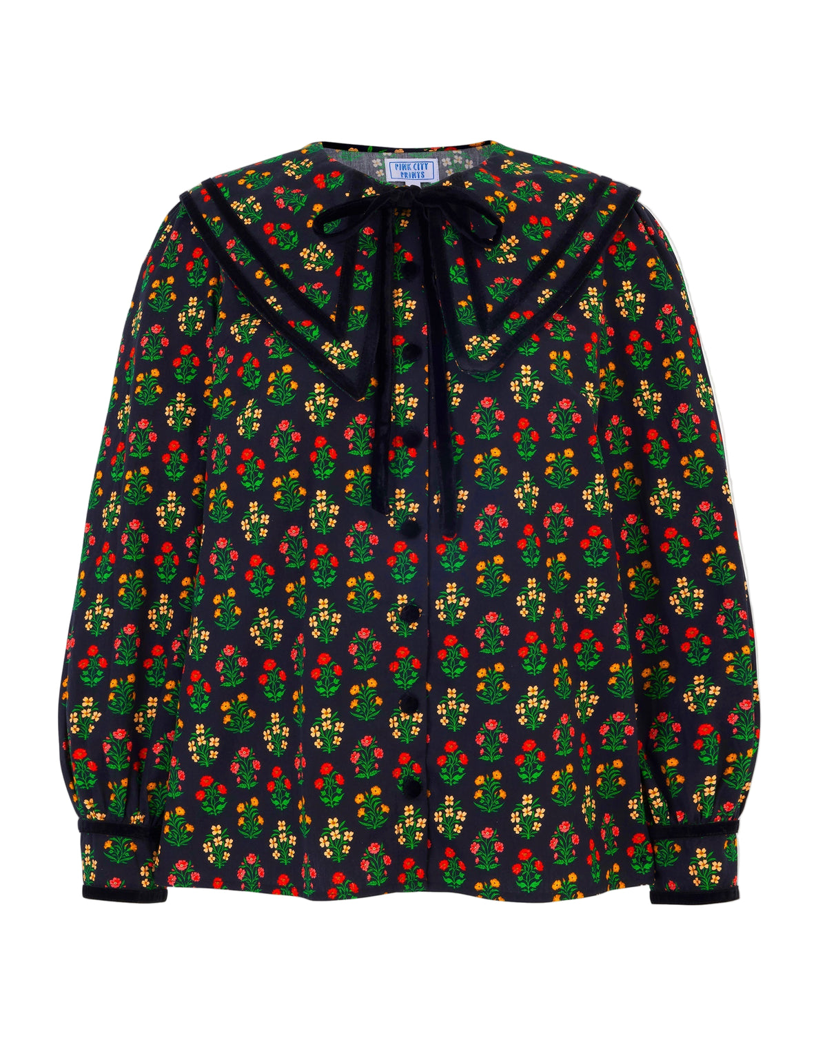 Pink City Prints Rose Buta Cleo Blouse