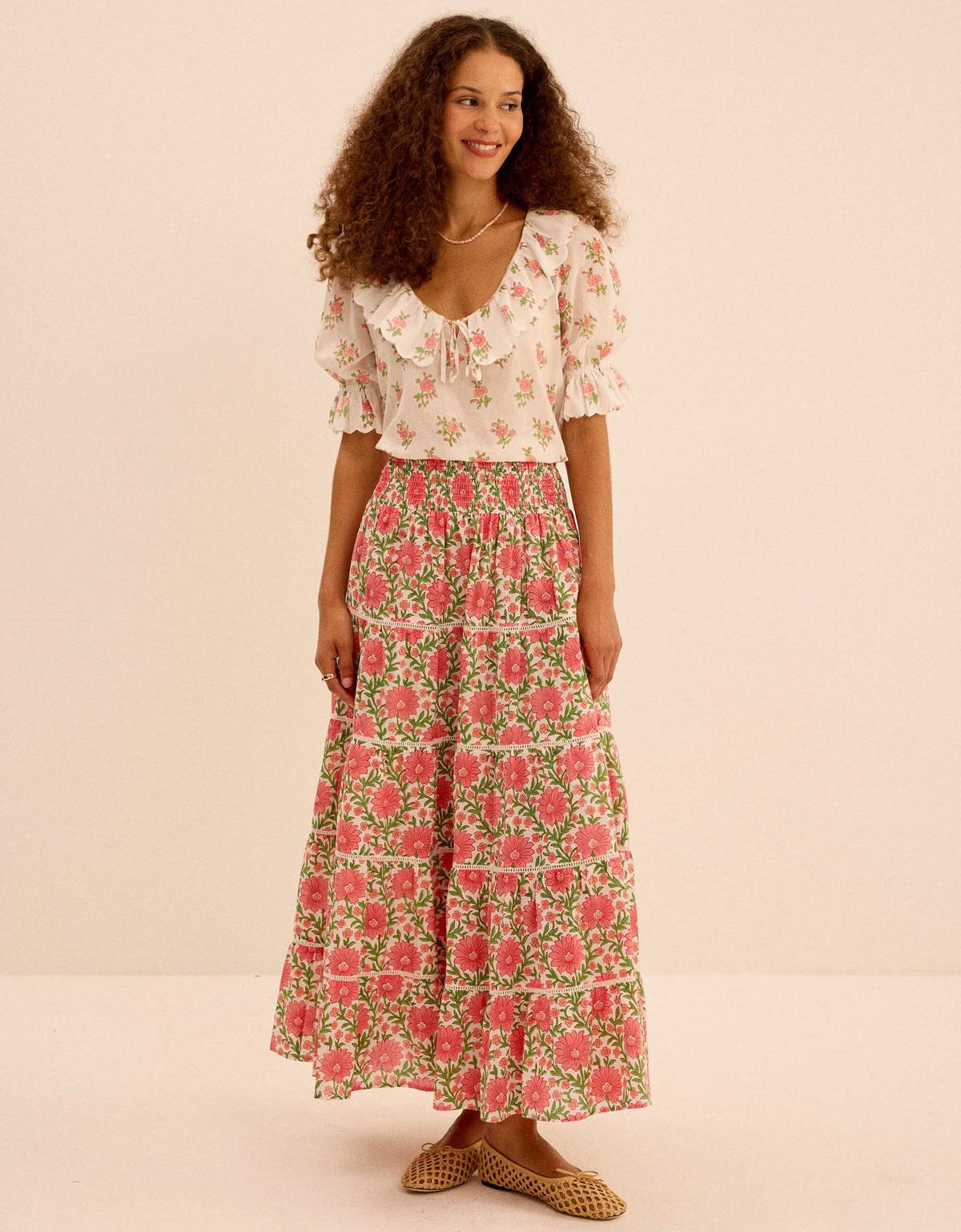 Pink City Prints Rosebud Posey Ava Blouse