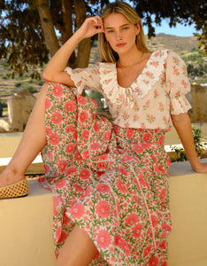 Pink City Prints Rosebud Posey Ava Blouse