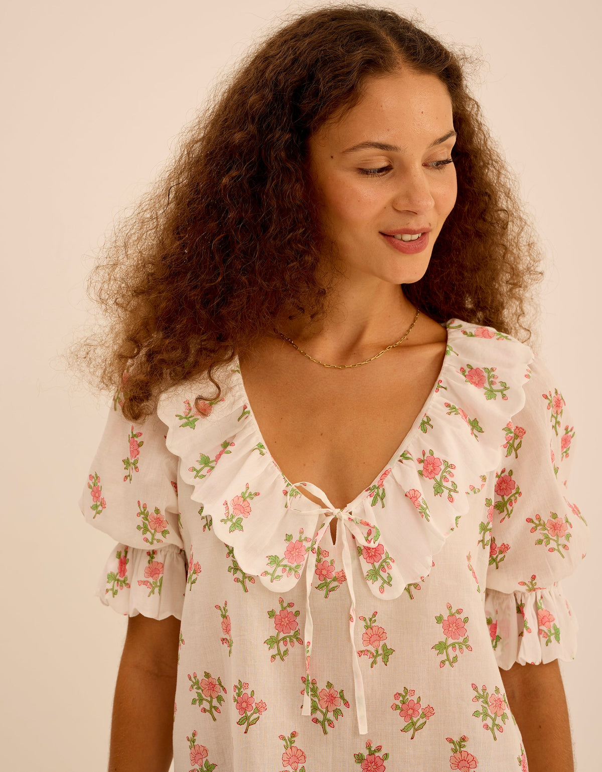 Pink City Prints Rosebud Posey Ava Blouse