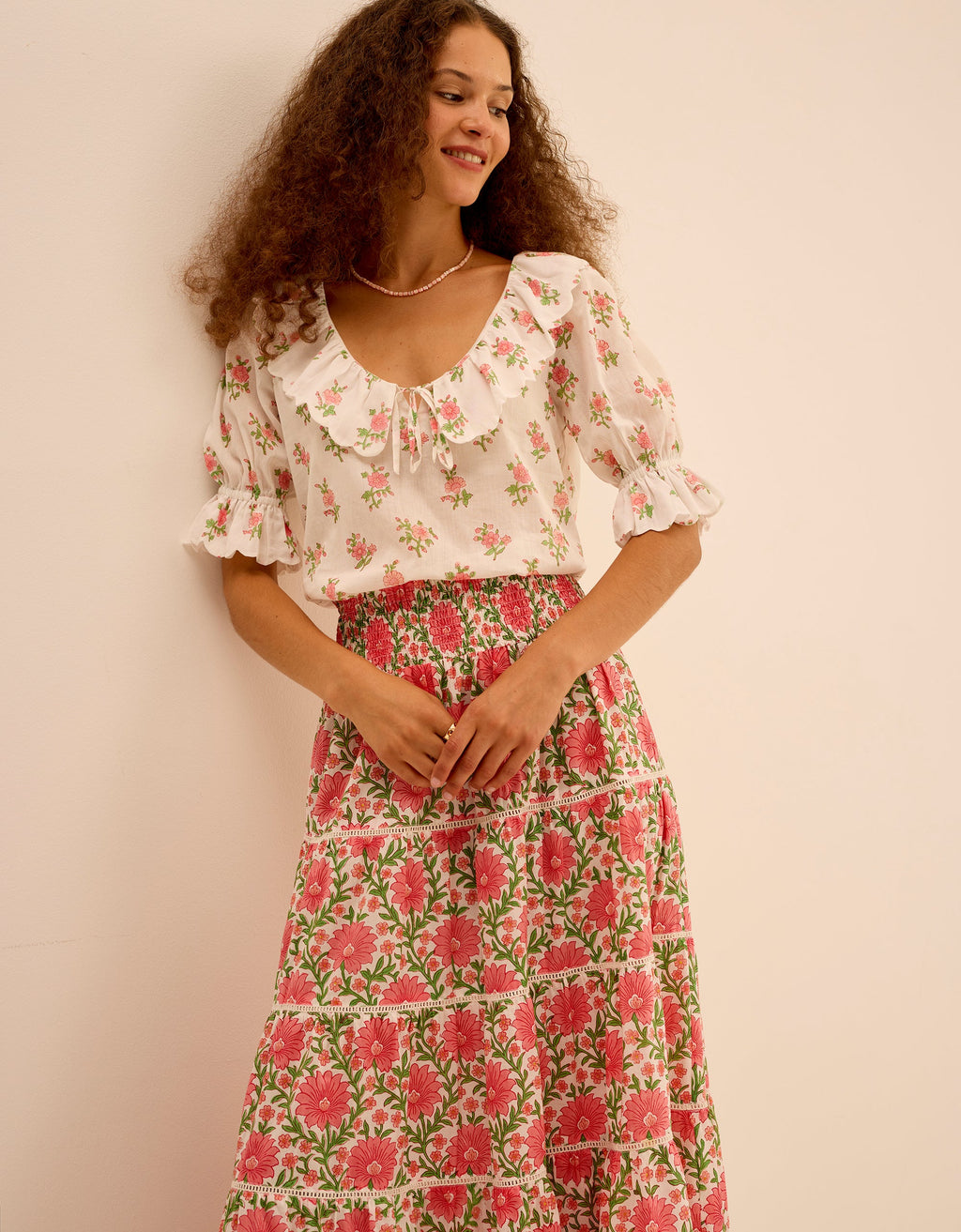 Pink City Prints Rosebud Posey Ava Blouse