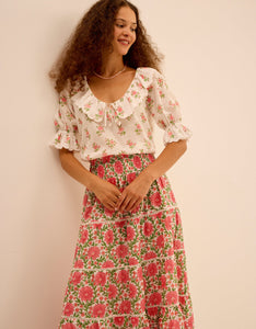 Pink City Prints Rosebud Posey Ava Blouse