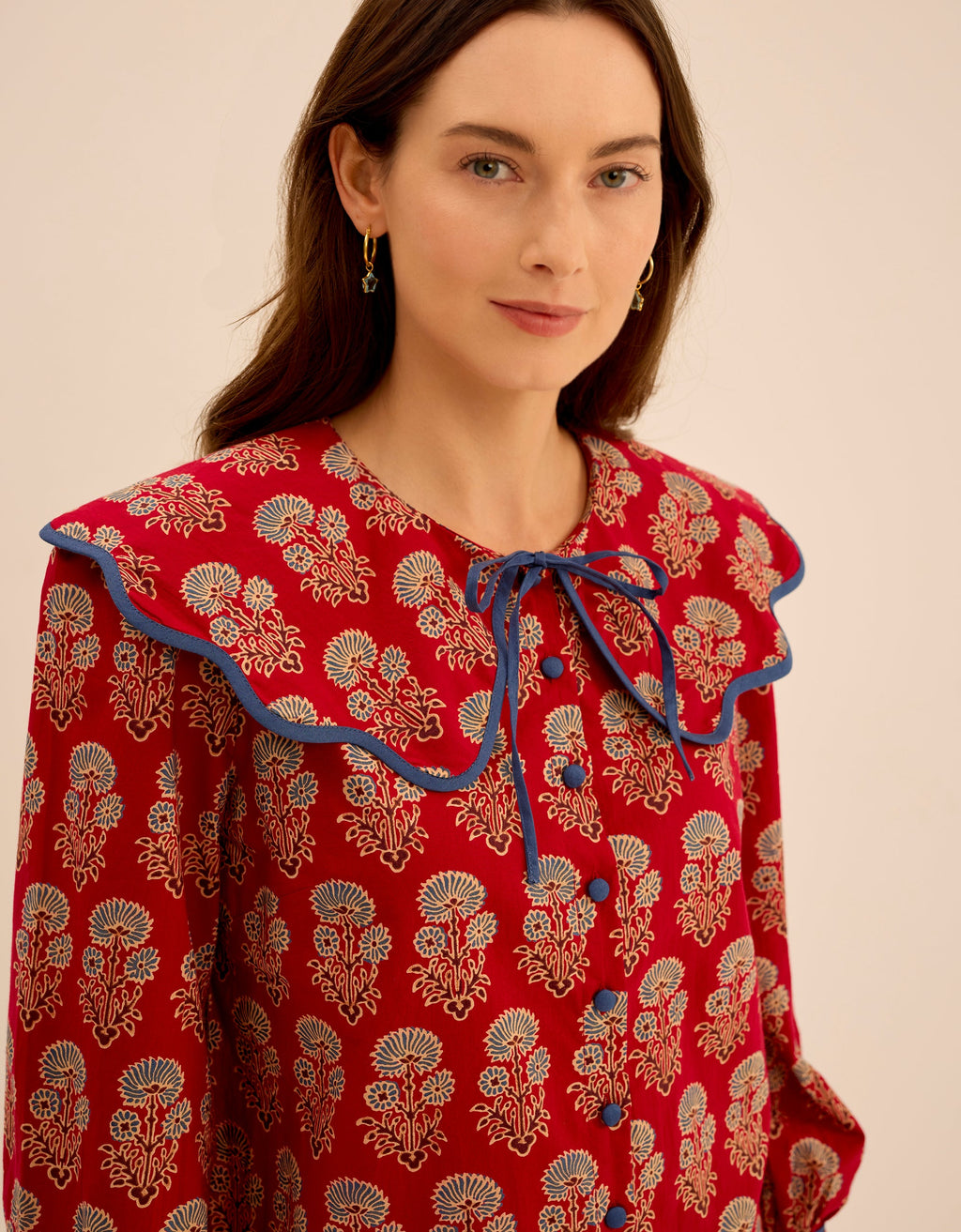 Pink City Prints Ruby Buta Apple Blouse