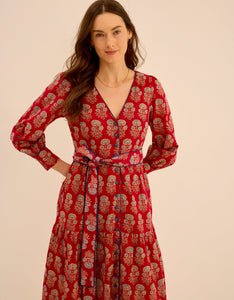 Pink City Prints Ruby Buta Francis Dress