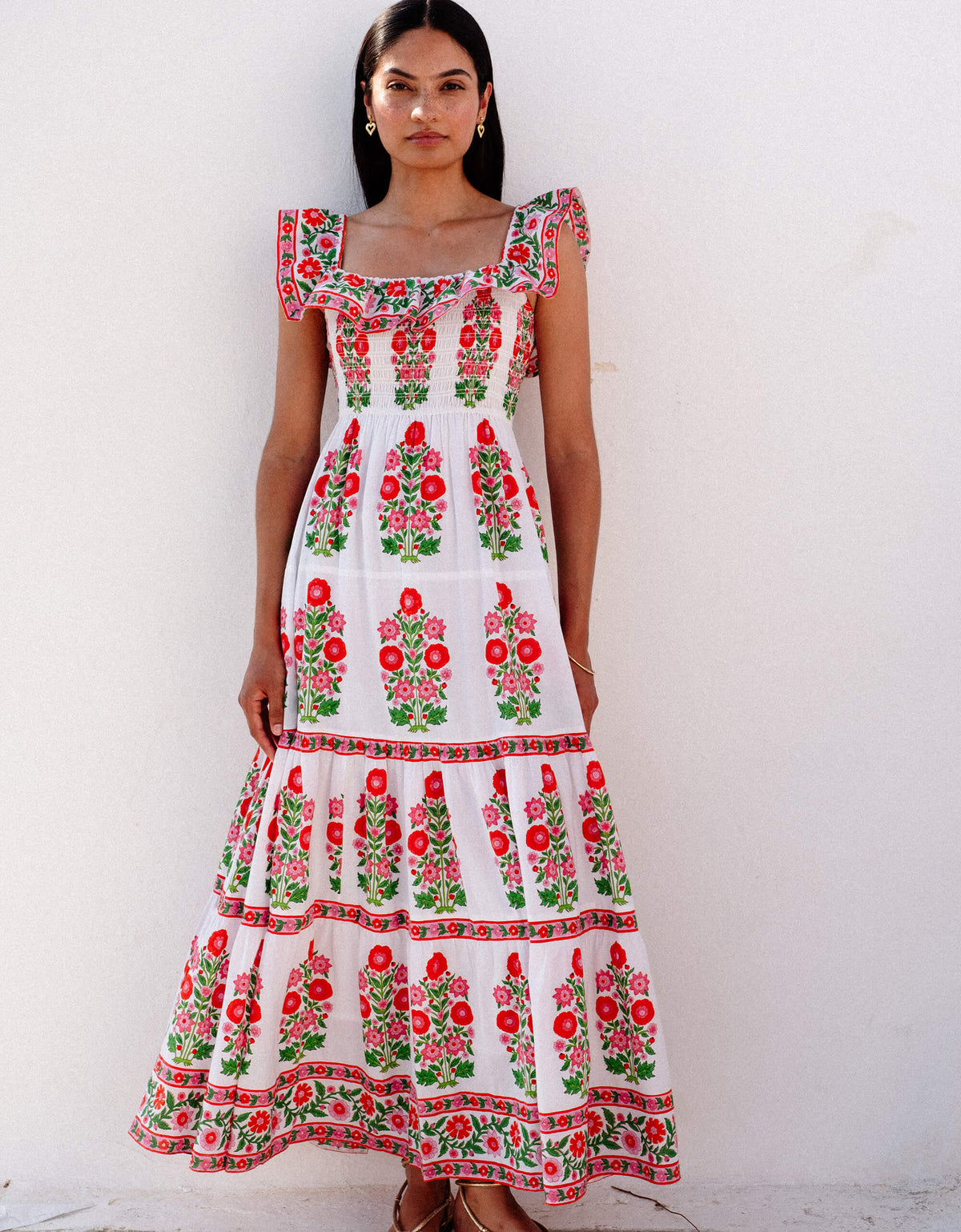 Pink City Prints Ruby Poppy Carrie Dress