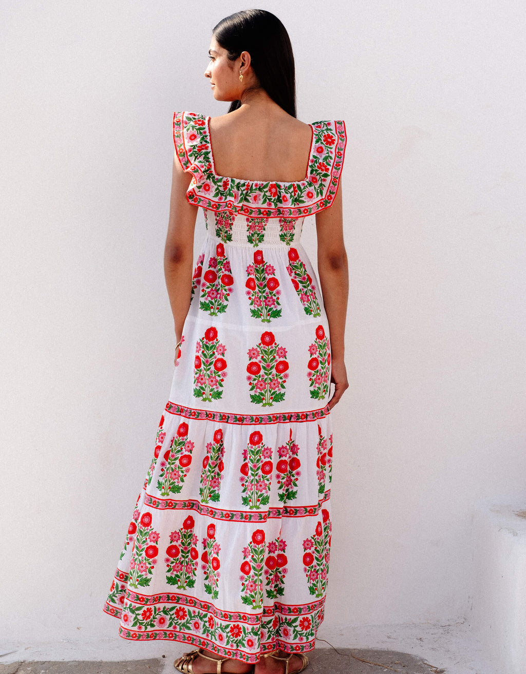 Pink City Prints Ruby Poppy Carrie Dress