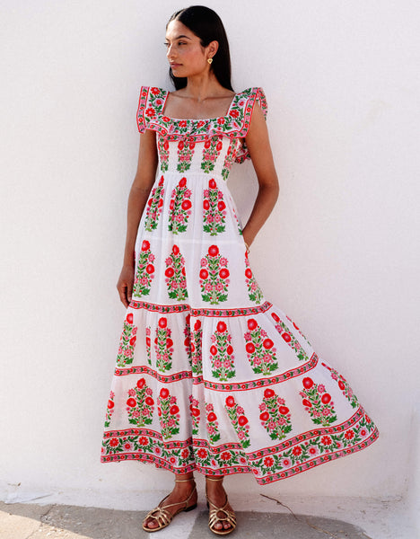 Pink City Prints Carrie Dress - Floral / S Pink City Prints Carrie Dress - Floral / S