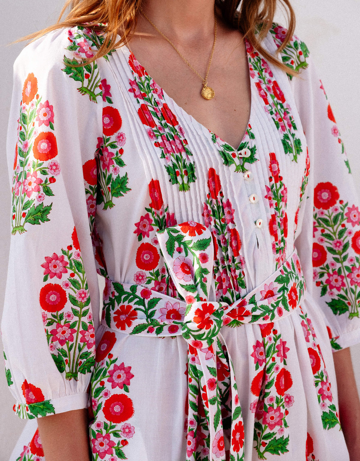 Pink City Prints Ruby Poppy Cayman Kaftan