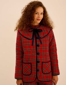 Pink City Prints Ruby Tartan Simone Jacket