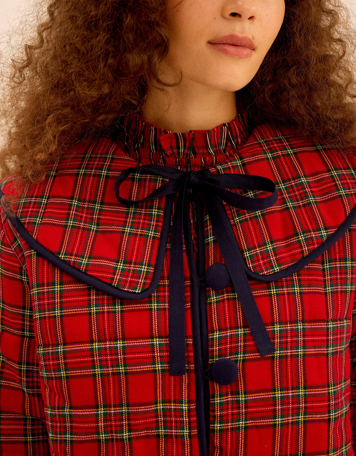 Pink City Prints Ruby Tartan Simone Jacket