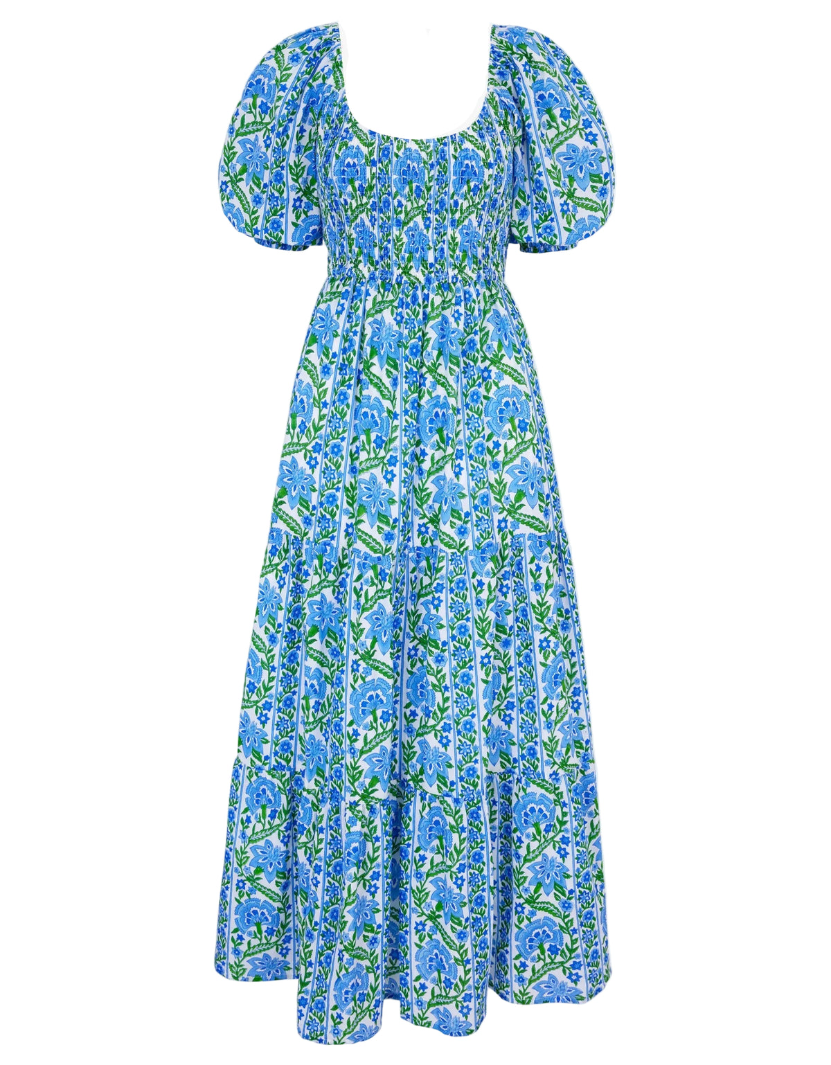 Pink City Prints Sapphire Border Angelina Dress