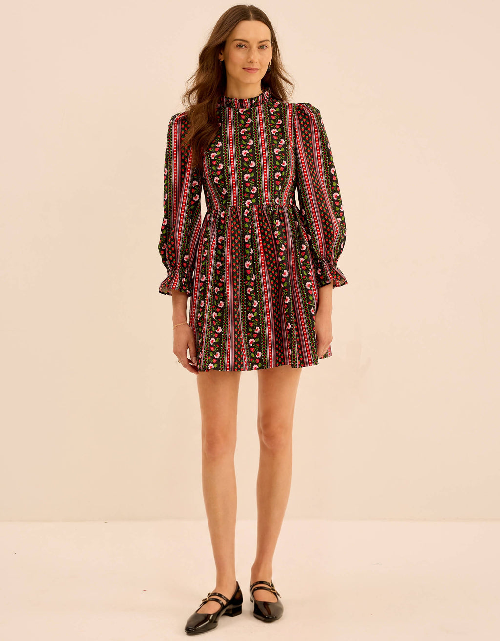 Pink City Prints Strawberry Border Mumbai Mini
