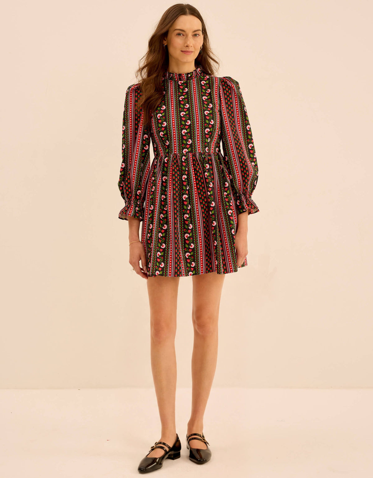 Pink City Prints Strawberry Border Mumbai Mini
