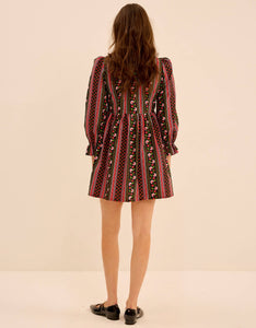 Pink City Prints Strawberry Border Mumbai Mini