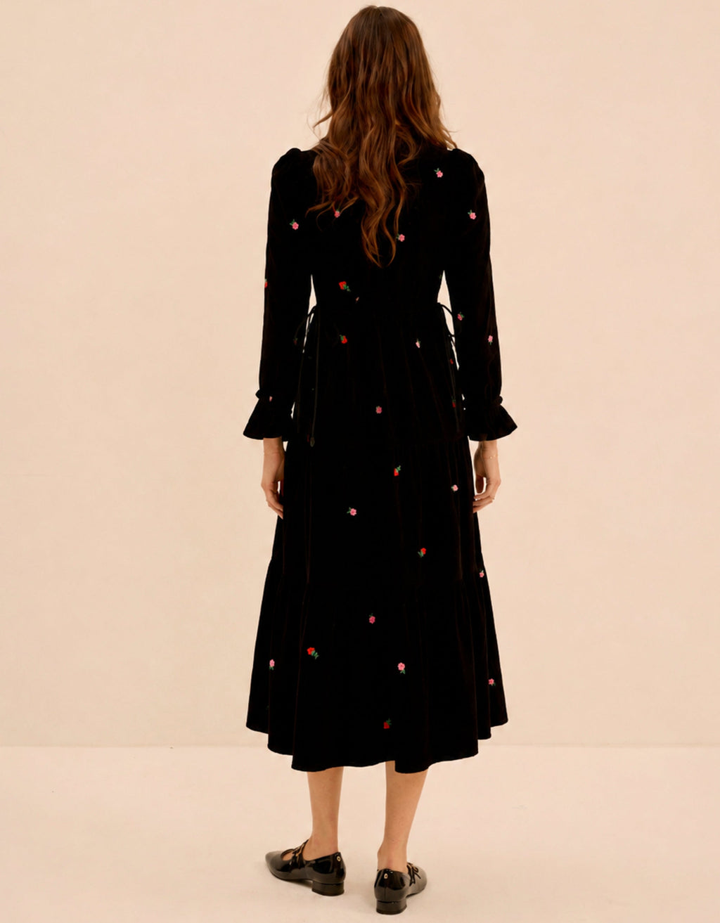 Pink City Prints Strawberry Embroidery Amelia Dress