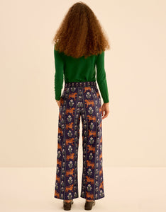 Pink City Prints Tiger Border Romy Trousers