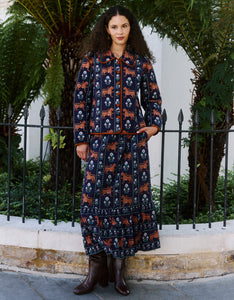 Pink City Prints Tiger Border Stevie Jacket