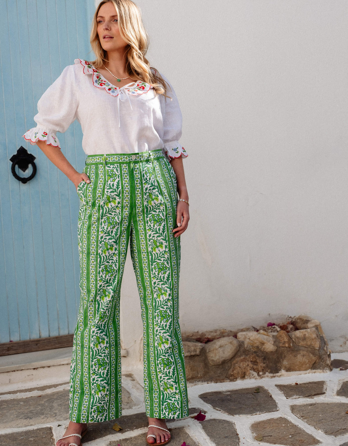 Pink City Prints Verdant Botanics Betty Trousers