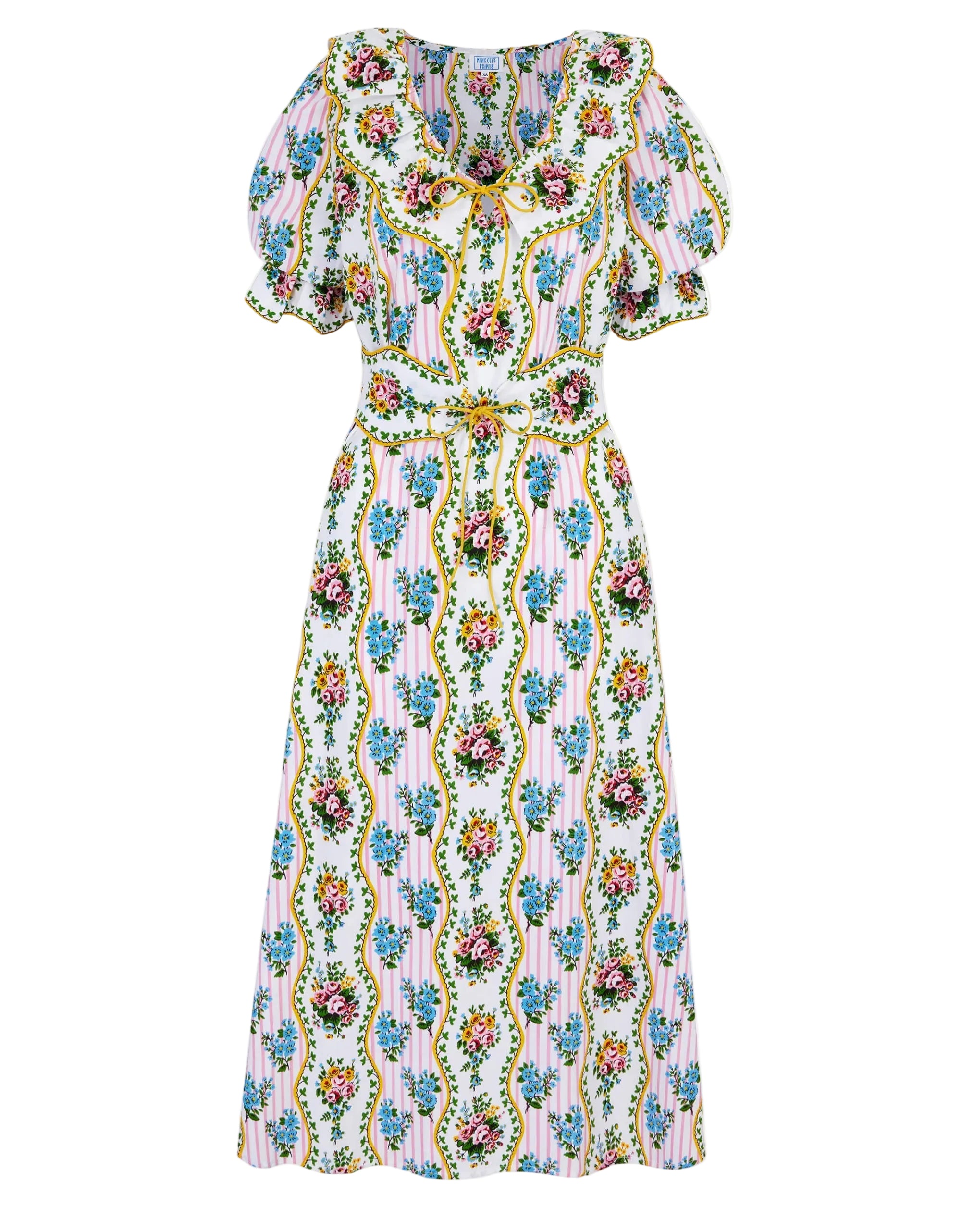 Pink City Prints Vintage Bouquet Ava Dress