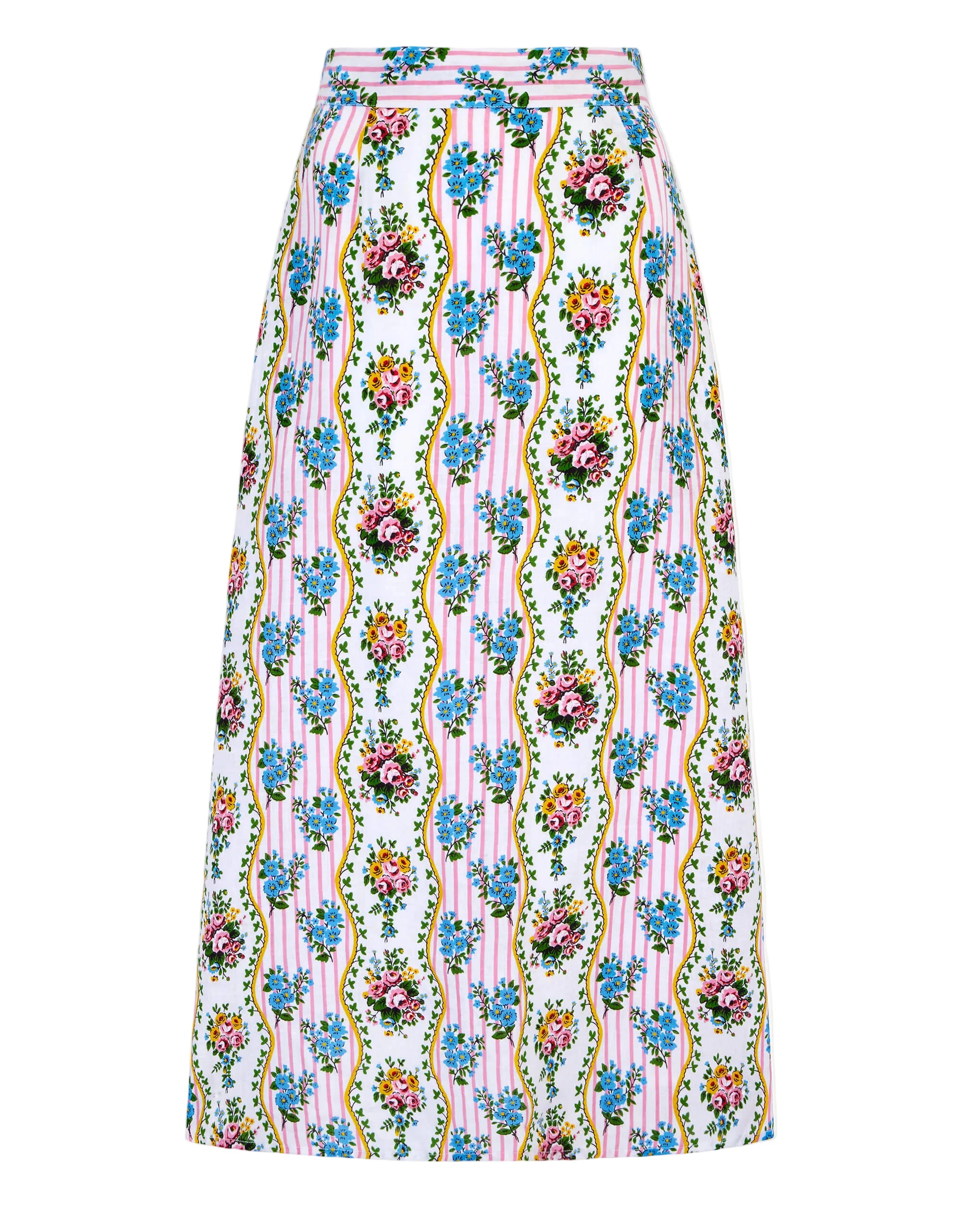 Pink City Prints Vintage Bouquet Sicily Skirt