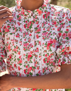 Pink City Prints Vintage Ditsy Elise Dress