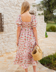 Pink City Prints Vintage Ditsy Simone Dress