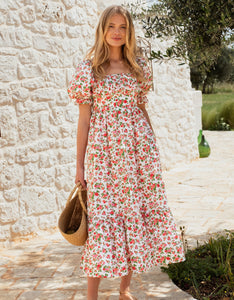 Pink City Prints Vintage Ditsy Simone Dress